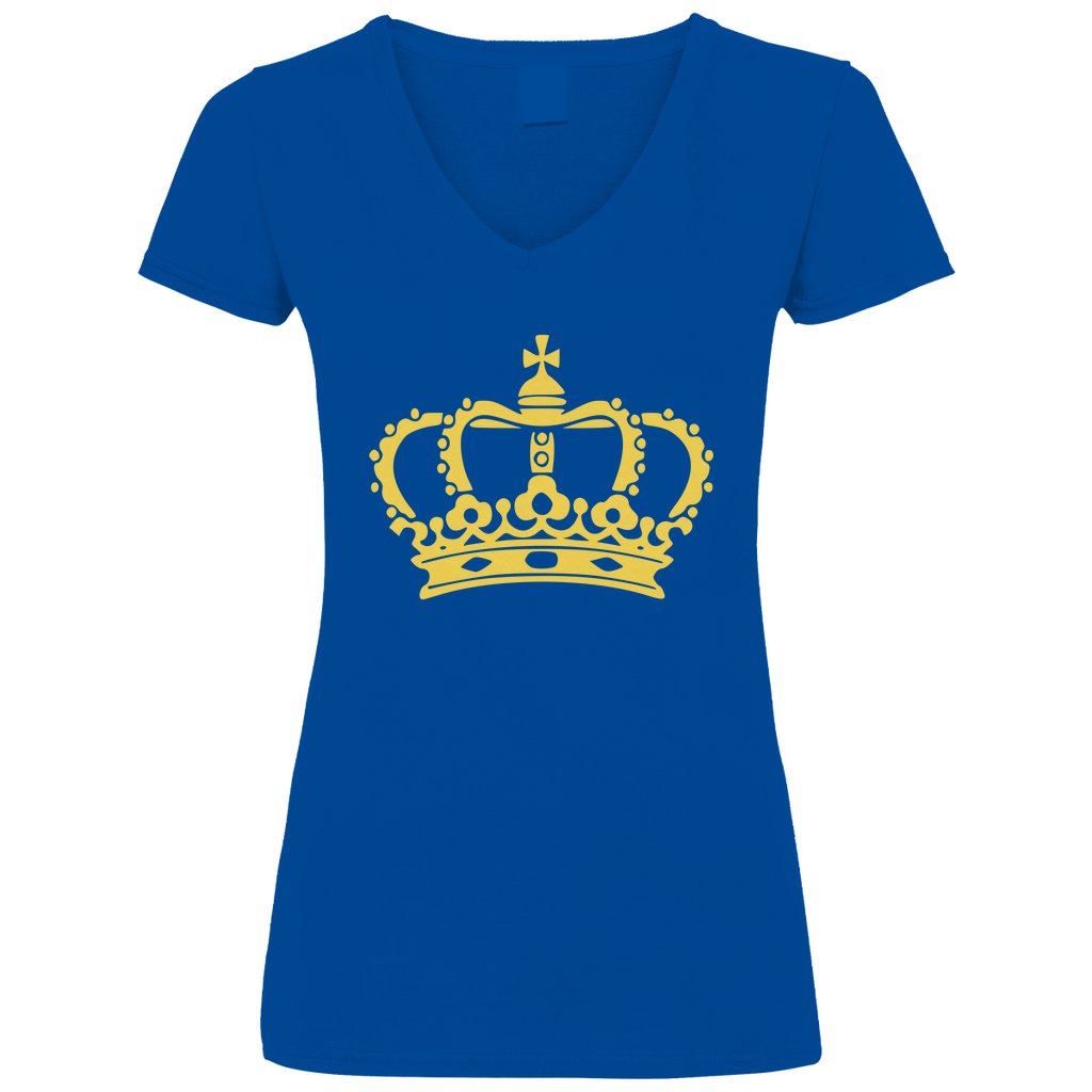 Women V-Neck T-Shirt Queen