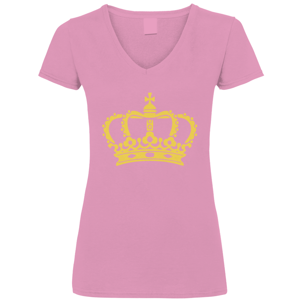 Women V-Neck T-Shirt Queen