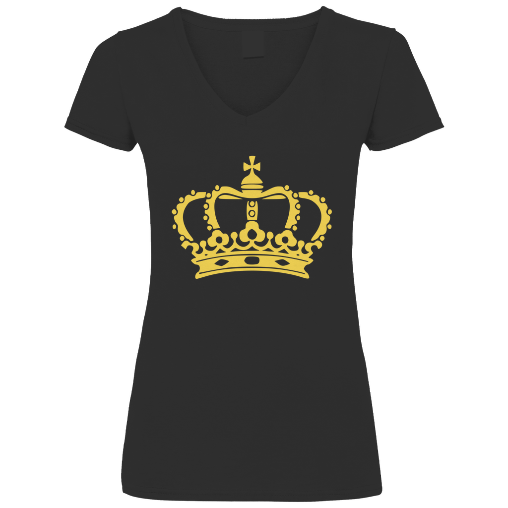 Women V-Neck T-Shirt Queen