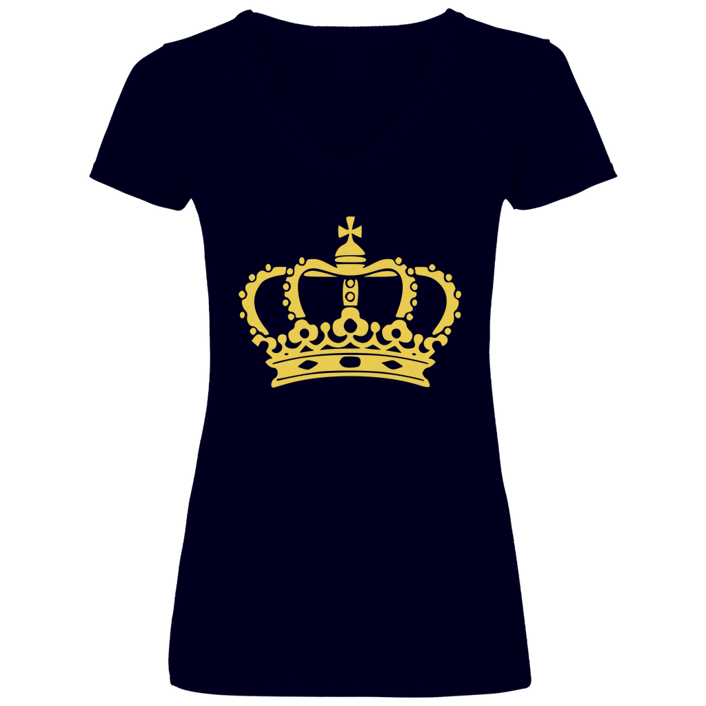 Women V-Neck T-Shirt Queen